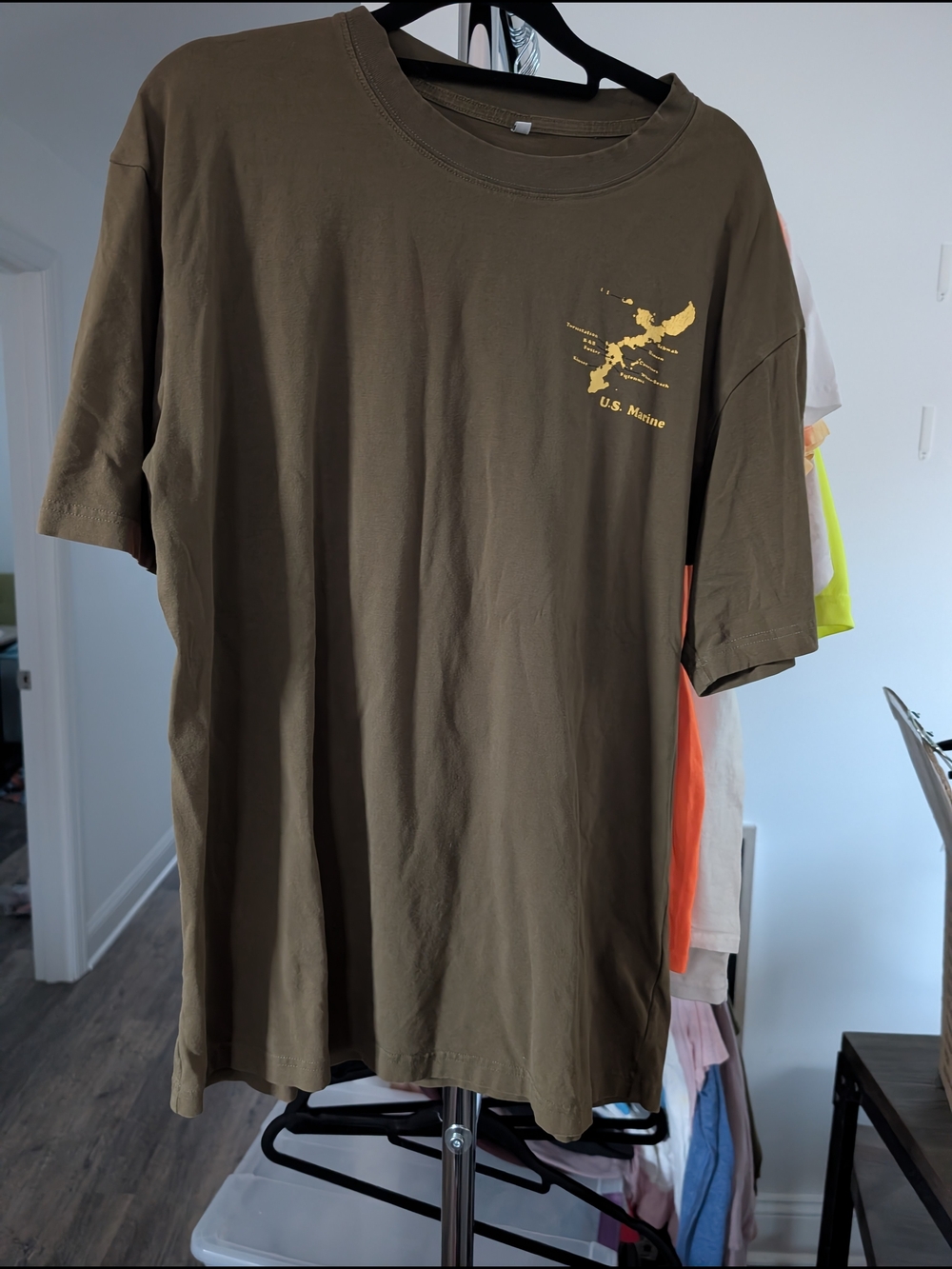 Olive Green Short Sleeve Crewneck T-Shirt